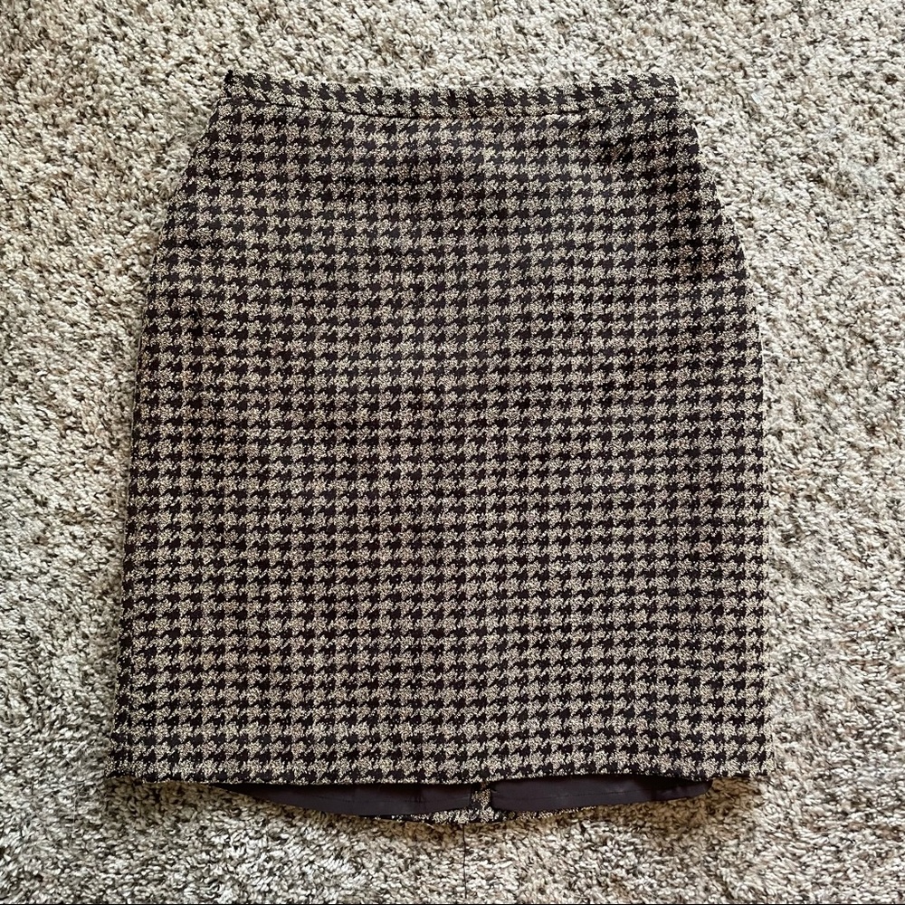 Argyle brown/tan skirt